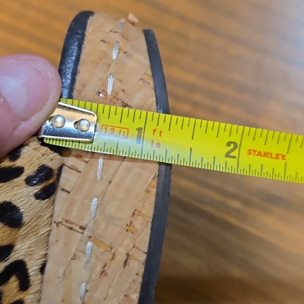 Donald J. Pliner Safari2 Leopard Print Wedge Sandals Slides